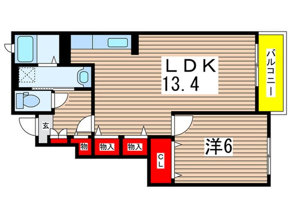 カレントハウスの物件間取画像